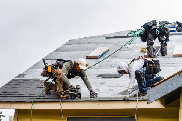 Professional Roofing technician working in Arlington, CO